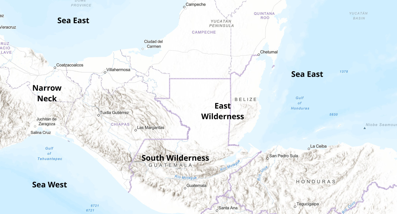 Sea East Location for the Mexico Narrow Neck Location