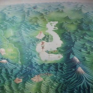 Early Painting of Lago Texcoco