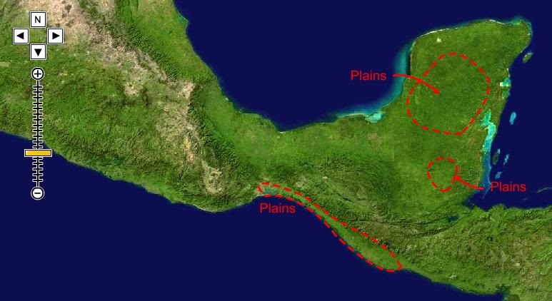 Plains of Mexico and Guatemala before 300 A.D.