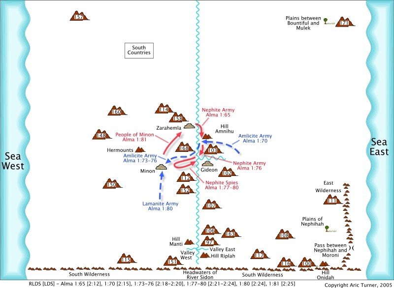 Internal Model Map of the Battle around Hill Amnihu