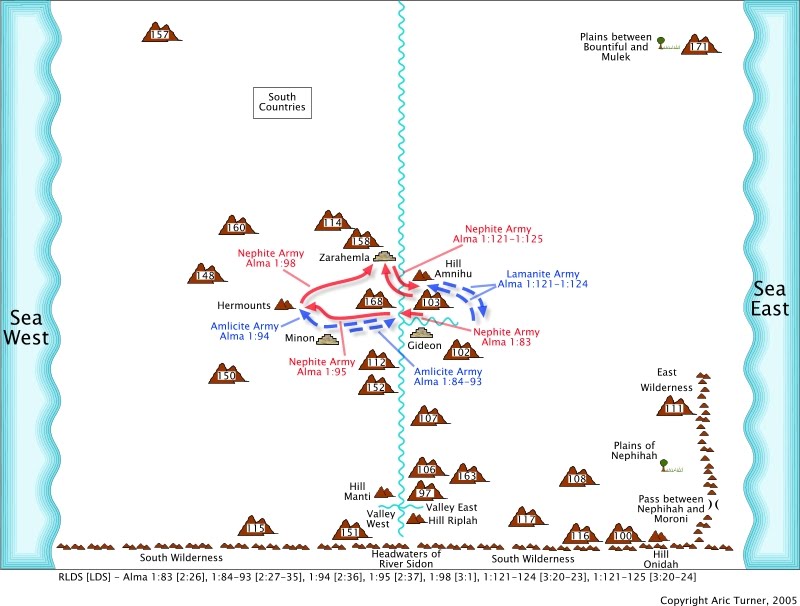 Internal Model Map of the Battle around Hill Amnihu
