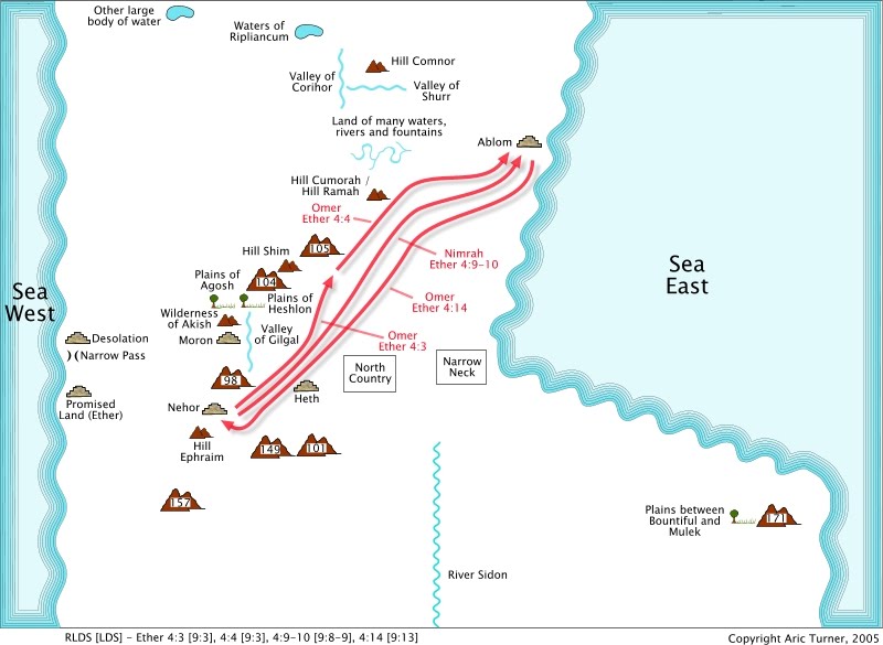 Nehor to Ablom on an internal map